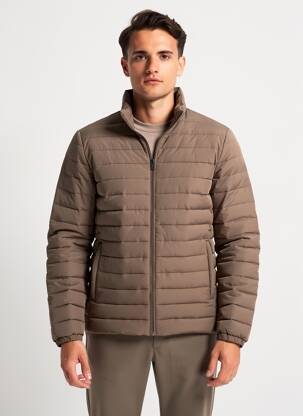 Doudoune col col montant marron JACK & JONES homme