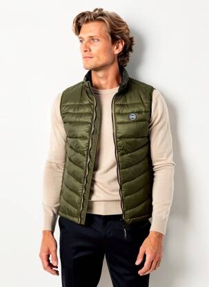 Doudoune col col montant vert JACK & JONES homme