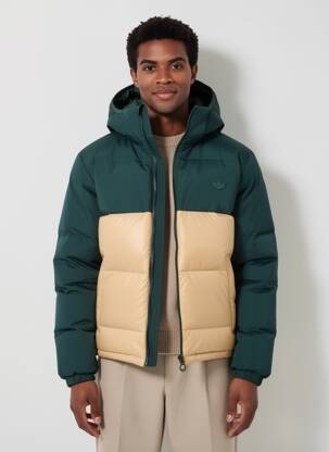 Doudoune capuche vert ADIDAS homme