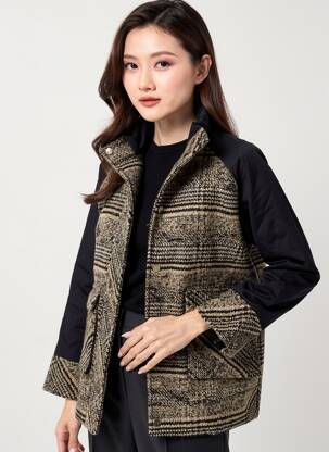 Manteau court noir Y.A.S femme
