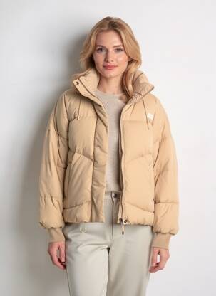 Doudoune col col montant beige LEVI'S femme