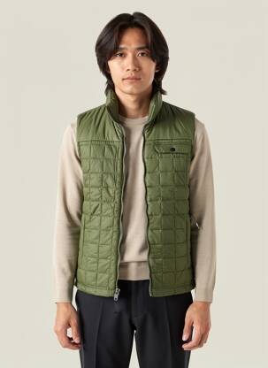 Doudoune col col montant vert ICEPEAK homme