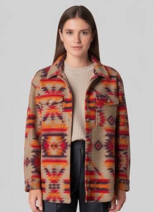 Manteau court marron BANANA MOON femme