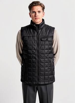 Doudoune col col montant noir ICEPEAK homme