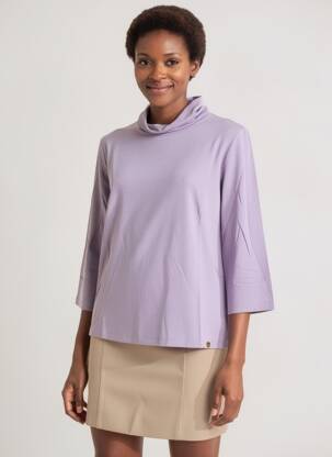 Sous-pull violet PAUL BRIAL femme