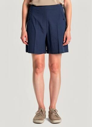 Short coupe droite bleu DES PETITS HAUTS femme
