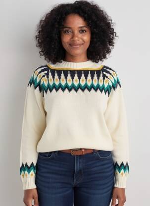 Pull coupe droite manches longues beige PRINCESSE NOMADE femme
