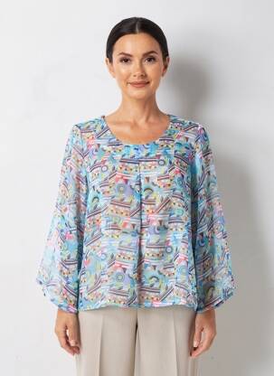 Top bleu G!OZE femme