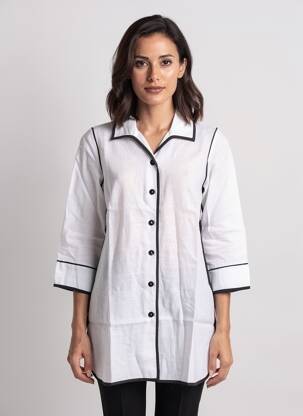 Tunique manches longues blanc MALOKA femme