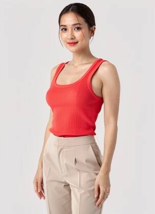 Débardeur rouge MALOKA femme
