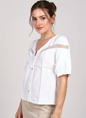 Chemisier blanc MALOKA femme