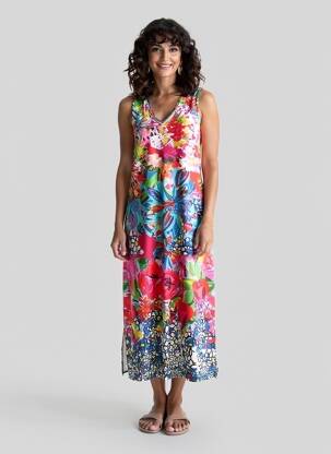Robe longue bleu MALOKA femme