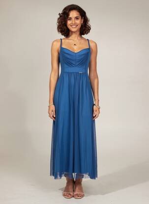 Robe longue bleu MALOKA femme