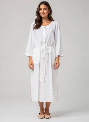 Robe longue blanc MALOKA femme