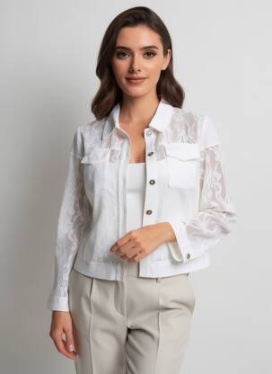 Veste casual blanc MALOKA femme