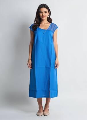 Robe longue bleu MALOKA femme