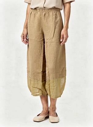 Pantalon 7/8 marron G!OZE femme
