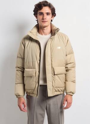 Doudoune manches longues sans capuche beige NEW BALANCE homme