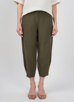 Pantalon 7/8 kaki MALOKA femme