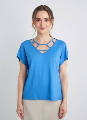 T-shirt bleu MALOKA femme