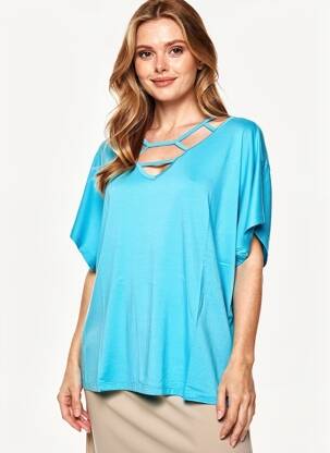T-shirt turquoise MALOKA femme