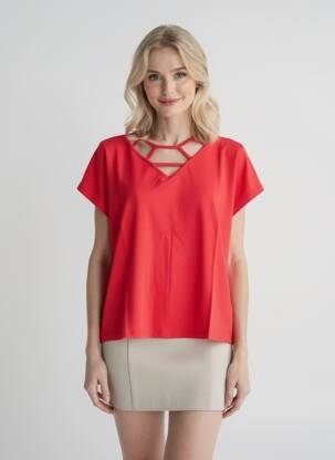 T-shirt rouge MALOKA femme