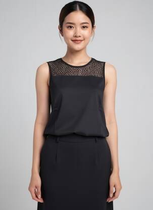 Débardeur noir MALOKA femme