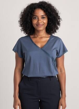 T-shirt bleu MALOKA femme