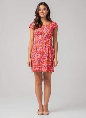 Robe courte rouge PAUL BRIAL femme