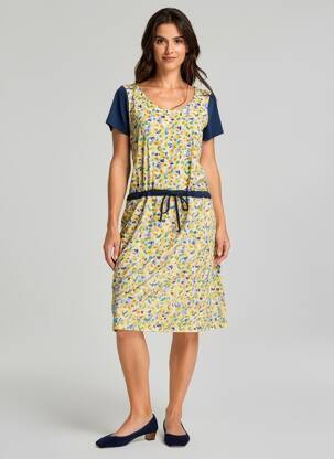 Robe mi-longue bleu PAUL BRIAL femme