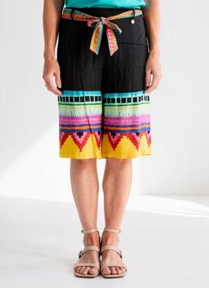 Bermuda noir PAUL BRIAL femme