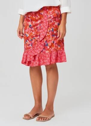 Jupe courte rose PAUL BRIAL femme