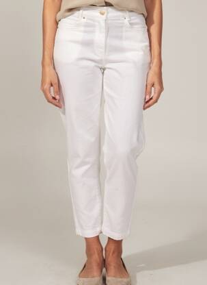 Pantalon 7/8 blanc PAUL BRIAL femme