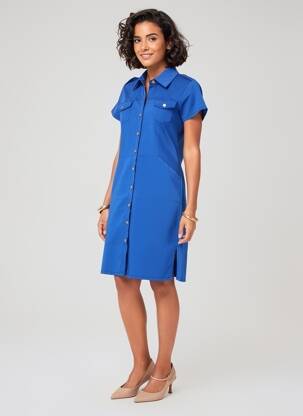 Robe courte bleu PAUL BRIAL femme