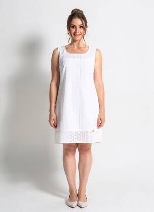 Robe courte blanc PAUL BRIAL femme