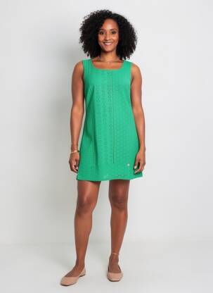 Robe courte vert PAUL BRIAL femme