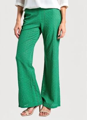Pantalon flare vert PAUL BRIAL femme
