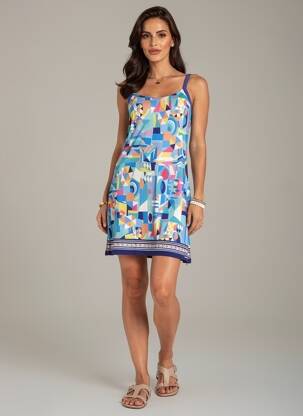 Robe courte bleu PAUL BRIAL femme
