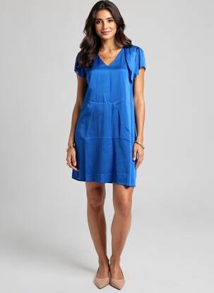 Robe courte bleu PAUL BRIAL femme