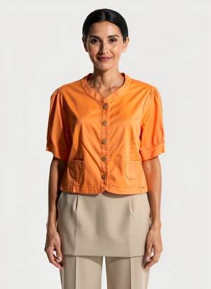 Boléro orange PAUL BRIAL femme