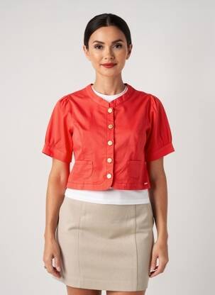 Boléro rouge PAUL BRIAL femme