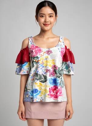 T-shirt rose PAUL BRIAL femme