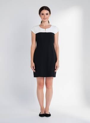 Robe courte noir PAUL BRIAL femme