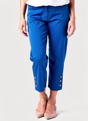Pantacourt bleu PAUL BRIAL femme