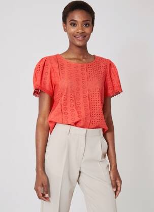 T-shirt rouge PAUL BRIAL femme