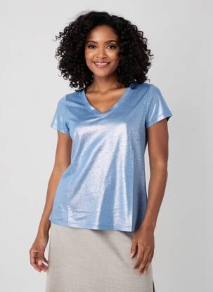 T-shirt bleu MALOKA femme