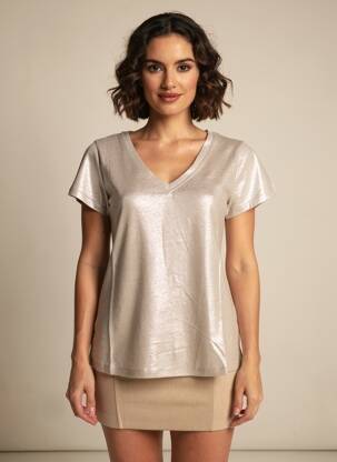 T-shirt beige MALOKA femme