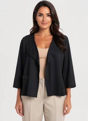 Veste casual noir MALOKA femme