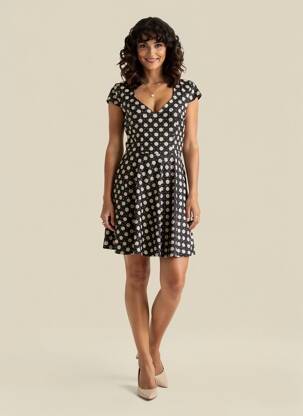 Robe courte noir PAUL BRIAL femme