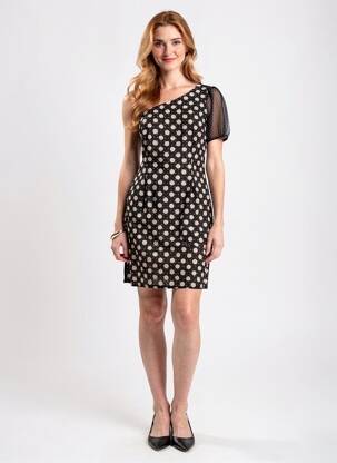 Robe courte noir PAUL BRIAL femme